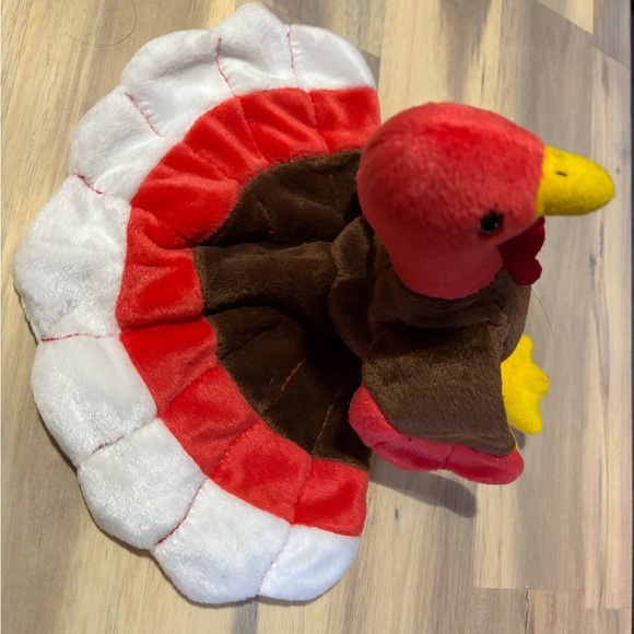 RARE Ty GOBBLES Plush Turkey Toy - 1997 - Picture 3 of 8